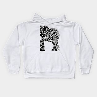 Elephant Shadow Silhouette Anime Style Collection No. 124 Kids Hoodie